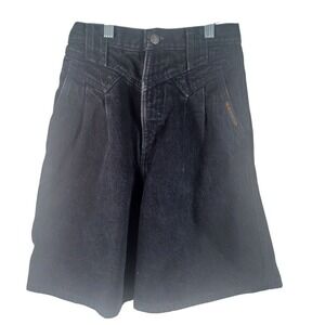 Rocky Mtn Vintage Black Western Yoke‎ Flared Wide Leg Denim Jean Shorts 5